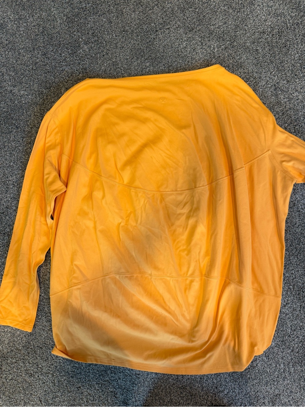 lululemon athletica Long Sleeve Tee in Bright Orange